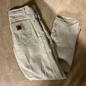 Vintage 30x32 Carhartt Workpants - Creme color